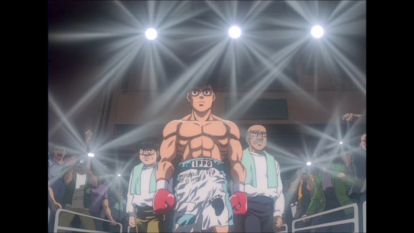 Pra galera que tem netflix e nunca assistiu Hajime no Ippo, a netflix  completou o catálogo da 1° temporada, todos os 76 episódios estão lá  legendados. Recomendo demais vey, é sobre boxing